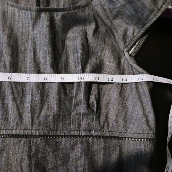 Calvin Klein Charcoal Grey Cotton Sheath Dress in Charcoal Grey Size 6‎ - Picture 11 of 14